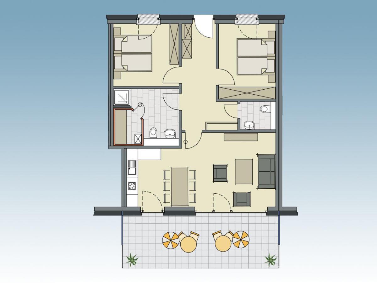 5 Sterne Penthouse DeichSuite Büsum Buitenkant foto
